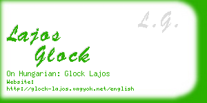 lajos glock business card